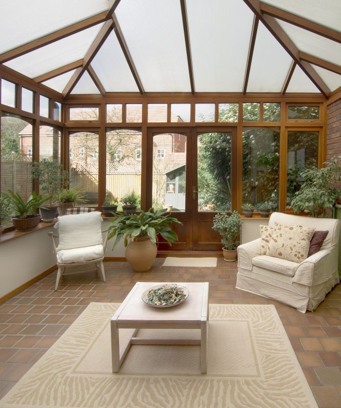 Sunroom with Interior Decor